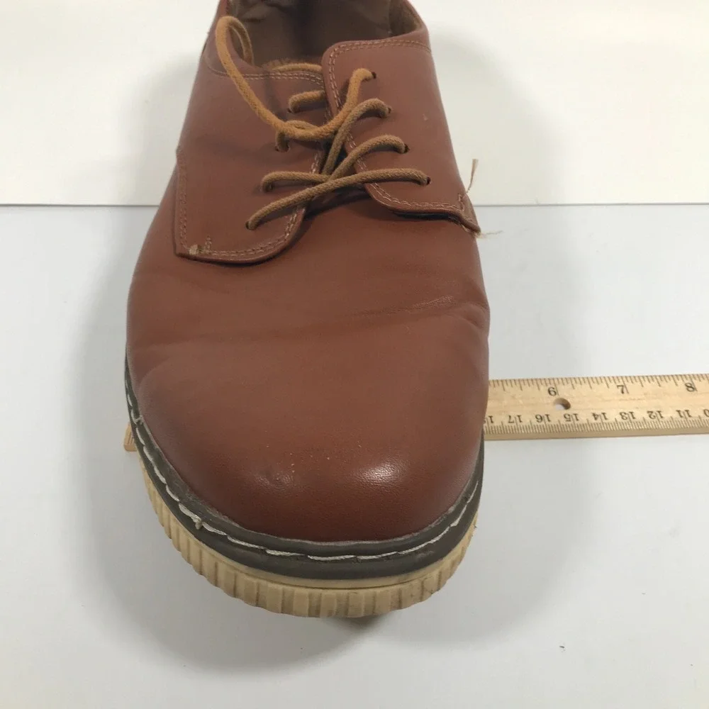 Deer Stags Oakland Oxford Mens‎ US 13W Brown Memory Foam Comfort Dress Shoes